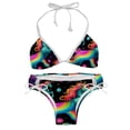 thumbnail image 1 of Robot Unicorn Attack Swim Wear Detachable Sponge Adjustable Strap Bikini Set Two-Pack for Multiple Scenes, 1 of 6