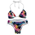 thumbnail image 1 of Robot Unicorn Attack Swimming Suit Bikini Set Bikinis, Detachable Sponge, Adjustable Strap, Two-Pack, Beach Pool Party Vacation Wear, 1 of 6