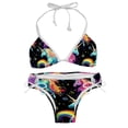 thumbnail image 1 of Robot Unicorn Attack Swimwear Bikini Set with Detachable Sponge & Adjustable Strap, Two-Pack for Beach & Pool Parties, 1 of 6