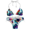thumbnail image 1 of Robot Unicorn Attack Swimwear Bikini Set with Detachable Sponge & Adjustable Strap, Two-Pack for Beach & Pool Parties, 1 of 6