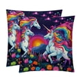 thumbnail image 1 of Robot Unicorn Attack Throw Pillows Set of 2 with Unique Patterns Covers - Available in 16x16, 18x18, and 20x20 Inches for Various Occasions - Includes Throw Pillow Inserts, 1 of 6