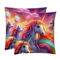 thumbnail image 1 of Robot Unicorn Attack Velvet Bed Pillow Set with Unique Patterns in Sizes 16x16, 18x18, and 20x20 Inches - Includes 2 Chair Pillow Covers,Bed Pillow for Any Occasion, 1 of 6