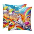 thumbnail image 1 of Robot Unicorn Attack Velvet Throw Pillow Covers Set with Unique Patterns - 16x16, 18x18, 20x20 Inches - 2 Throw Pillow Inserts & Covers for Any Occasion, 1 of 6