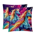 thumbnail image 1 of Robot Unicorn Attack Velvet Throw Pillow Inserts with Unique Patterns - Set of 2 - 16x16, 18x18, 20x20 inches for Throw Pillow Covers - Various Occasions, 1 of 6