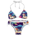 thumbnail image 1 of Robot Unicorn Attack Women's Bikini Set with Detachable Sponge, Adjustable Strap | 2-Pack, Beachwear, Poolside, Swimsuit., 1 of 6
