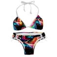 thumbnail image 1 of Robot Unicorn Attack Women's Bikini Set with Detachable Sponge, Adjustable Strap | 2-Pack, Beachwear, Poolside, Swimsuit., 1 of 6