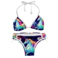 thumbnail image 1 of Robot Unicorn Attack Women's Bikini Set with Detachable Sponge and Adjustable Strap - Two-Pack | Ideal for Swimming and Beach Scenes, 1 of 6