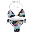 thumbnail image 1 of Robot Unicorn Attack Women's Detachable Sponge Adjustable Strap Bikini Set 2-Pack for Beach and Pool Parties, 1 of 6