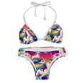 thumbnail image 1 of Robot Unicorn Attack Women's Detachable Sponge Adjustable Strap Bikini Set Swimsuit - Two-Pack for Beach Pool Party, 1 of 6