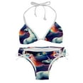 thumbnail image 1 of Robot Unicorn Attack Women's Swim Suit Bikini Set 2-Pack with Detachable Sponge and Adjustable Strap for Beach and Pool Parties, 1 of 6