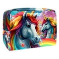 thumbnail image 1 of Robot Unicorn AttackPVC Cosmetic Storage Bag with Zipper, Printed Design -Makeup Bag, Small Coin Pouch, Makeup Organizer Cosmetic Storage Box for Ladies and Girls- Ideal for Travel and Daily Use, 1 of 6