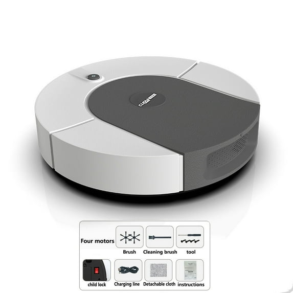 Robot Vacuum - 2.6in Thin, 3-in-1 Sweep Mop & Suction with 4500Pa Power, 180+ Min Runtime for Home()