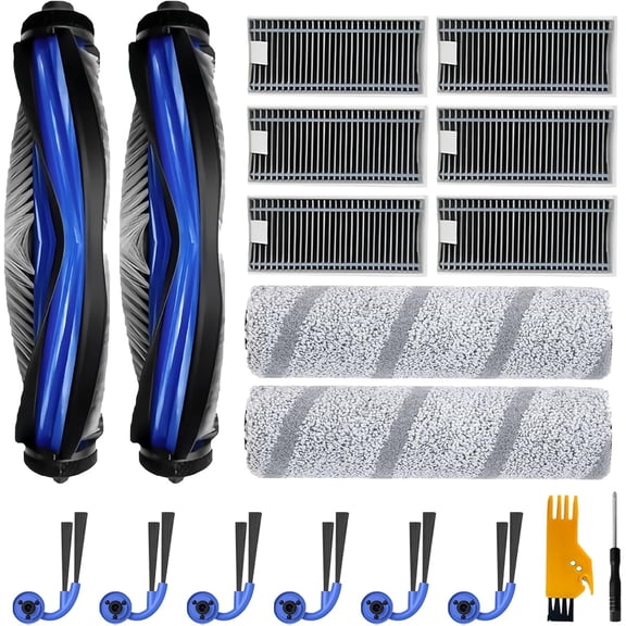 Robot Vacuum Accessories Kit Compatible with Ecovacs Deebot X11 Omni Cyclone X9 Pro Omni, 18 Pcs