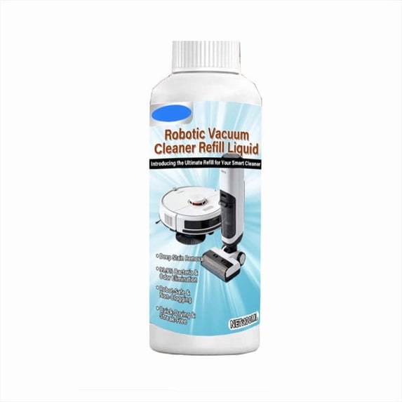 Robot Vacuum Cleaner Floor Cleaning Solution 100ml - Streak-Free Multi-Surface Mopping for Pet Homes with Odor Eliminator