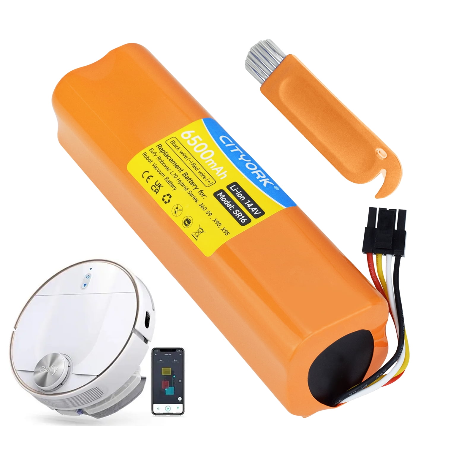 Replacement Battery For Eufy RoboVac L10/L70 Hybrid - 5200mAh 14.4V, Model T2190/T2190G21