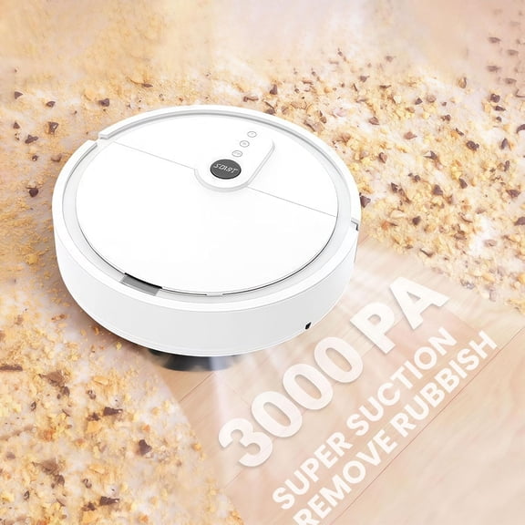 Robot Vacuum Cleaner and Mop Combo with Automatic dust Collection Base |Intelligent Navigation Obstacle Avoidance|3-in-1 Vacuum|Robot Vacuum Cleaner|Ultra Thin Design,White