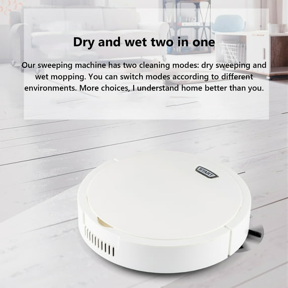 Robot Vacuum Cleaner Robot Vacuum And Mop Combo, 3 In 1 Robotic Vacuum Cleaner With Watertank/Dustbin/Brush, Blocked By Hair, Remote/App, Ideal For Hard Floor/Pet 50% 0ff Clearance!