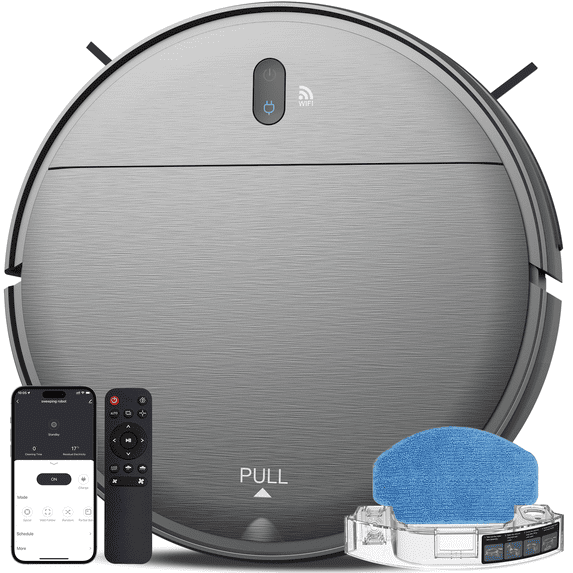 Robot Vacuum Cleaner, Robot Vacuum and Mop Combo with WIFI / Alexa for Pet Hair and Hard Floor