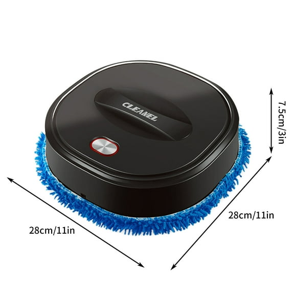Robot Vacuum Cleaner, Slim Automatic Sweeper, 60mins Runtime, 400ml Dustbin, Quiet, Multi-Surface Cleaning, for Hard Floor/Carpet/Pet Hair