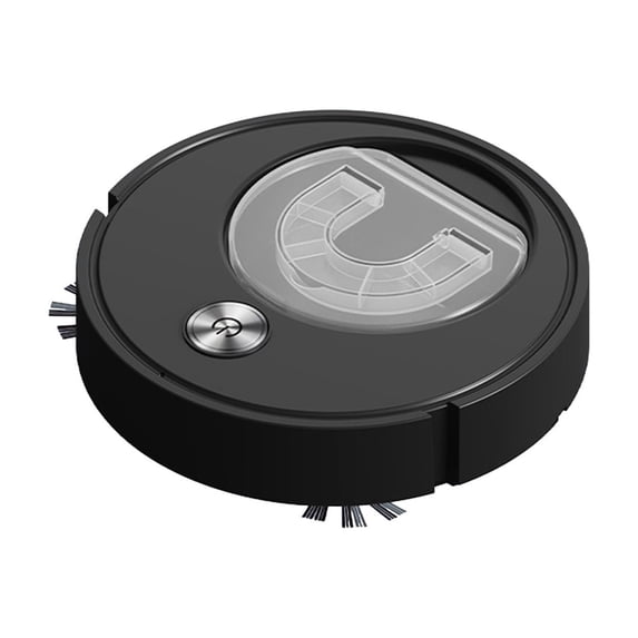 Robot Vacuum Cleaner with Transparent Dust Bin, Sweeping and Mopping Functions, 45-Min Runtime, Low Noise, Thin Body for Pet Hair and Multi-Floor Cleaning