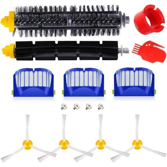 Robot Vacuum Lifeline, Replacement Parts Kit For irobot Roomba 600 & 500 Series, Includes Bristle & Beater Brush, Filters, Side Brush, Cleaning Tools, Ensuring Easy Maintenance