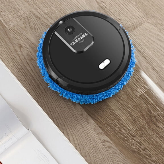 Robot Vacuum and Mop Combo - 10000RPM Spray Mop 2-in-1 Auto Cleaner, 645 SqFt Coverage, USB Rechargeable 60Min Runtime, for Pet Hair Hardwood Floor Daily Cleaning, Smart Wet Dry Vacuum Cleaner