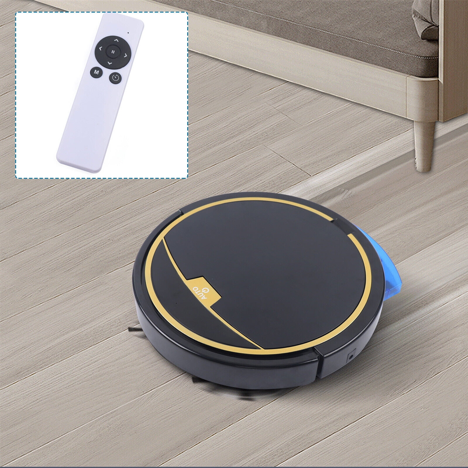 Robot Vacuum and Mop Combo,2 in 1 Mopping Robot Vacuum with Watertank and Dustbin,2800Pa Strong Suction,Self-Charging,Robotic Vacuum Cleaner for Hard Floors,Carpet
