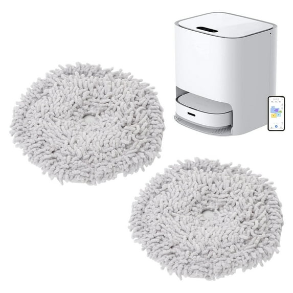 Robot Vacuum Mop Pads, Durable ABS Fiber Cloths For W10 W10 PRO, 2 Piece Set