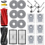 Robot Vacuum Replacement Accessories 20 Pack Compatible with Roborock Saros 10R Qrevo CurvX G20S Ultra