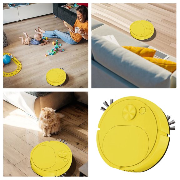 Robot Vacuum Smart Sweeping Robot Sweeping And Mopping Rechargeable Cleaning Machine Mini Vacuum Cleaner Robot Vacuum And Mop Combo With Schedule Perfect For Pet Hair Hard F93929