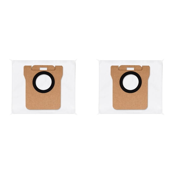 Robot Vacuums Replacement Dust Bags Vacuum Cleaner Self-Empty Station Dirt Disposal Bags Non Woven Manufacturing Disposable Supplies Vacuuming Bags for Collecting Garbages White 2PCS