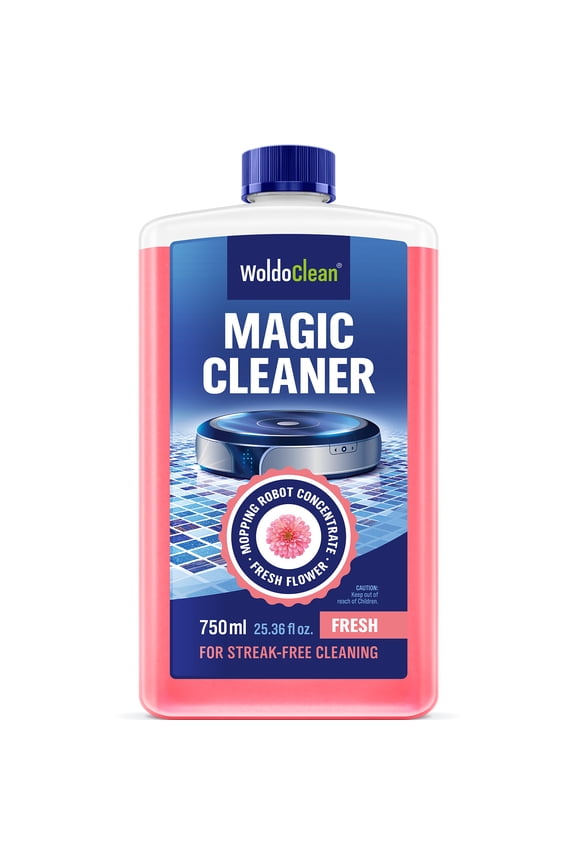 Robot Vacuum Floor Cleaner – 25oz Concentrate for 75–150 Uses, Fresh Flower Scent – Compatible with Tineco, Roborock, iRobot & More