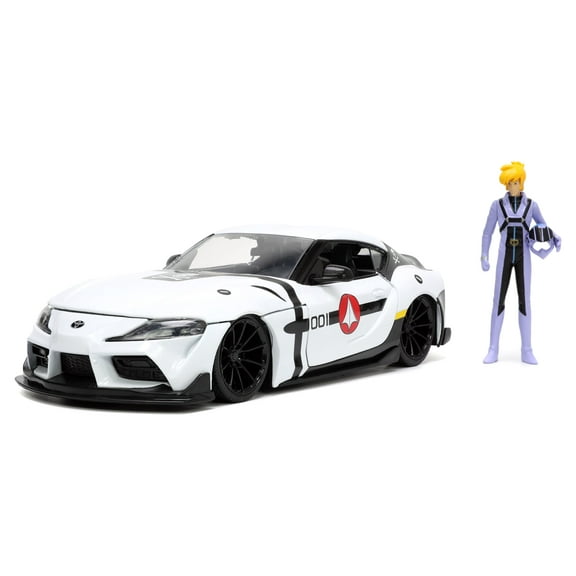 Robotech 2020 Toyota Supra 1:24 Vehicle  Roy Fokker Figure