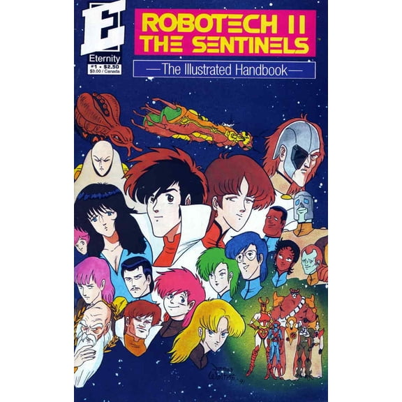 Robotech II: The Sentinels: The Illustrated Handbook #1 VF ; Eternity Comic Book
