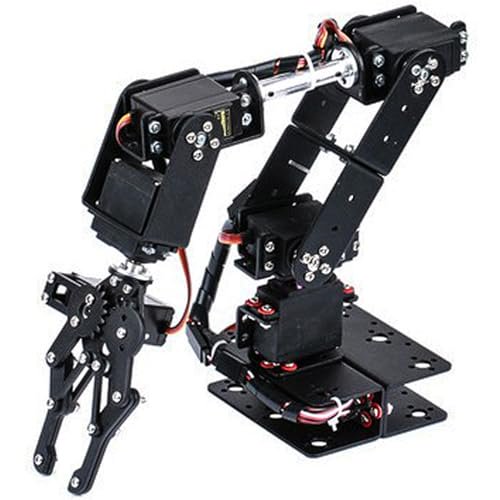 Robotic Arm Kit, 6DOF Robot Mechanical Arm Clamp Claw Kit, Programmable Aluminum Industrial Robot DOF Manipulator for Teaching DIY$$Tools & Hardware Other