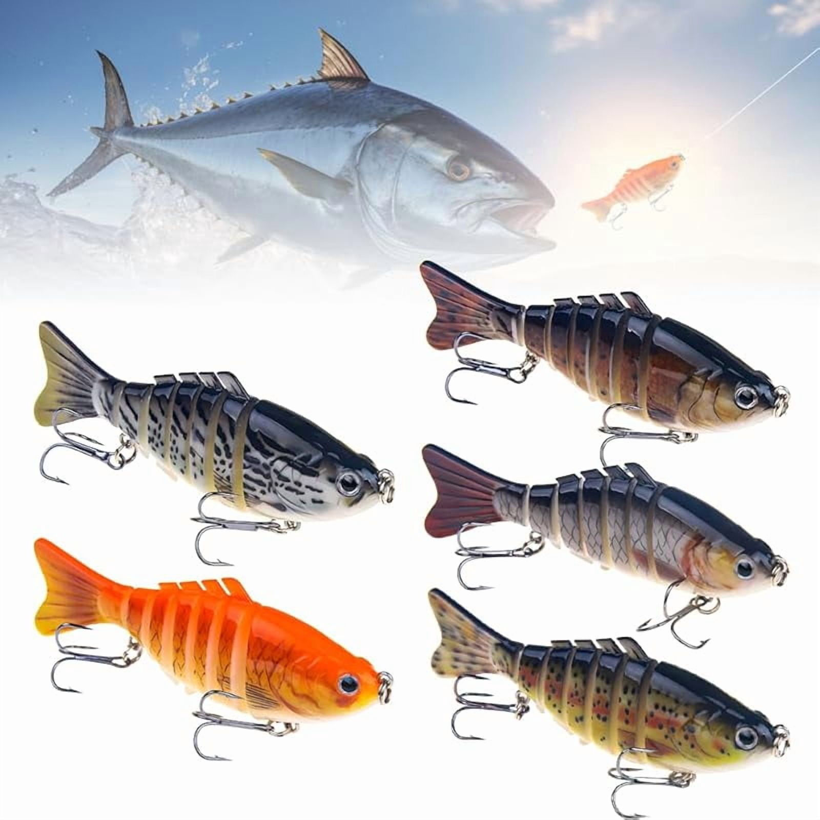 Robotic Fishing Lure, 2025 New 3D Swimming Bait for Freshwater and Saltwater, Fishing Gear Attracts Fishing Lures Walleye Trout Bass, Fishing Lures for Beginners, Amateurs and Professionals