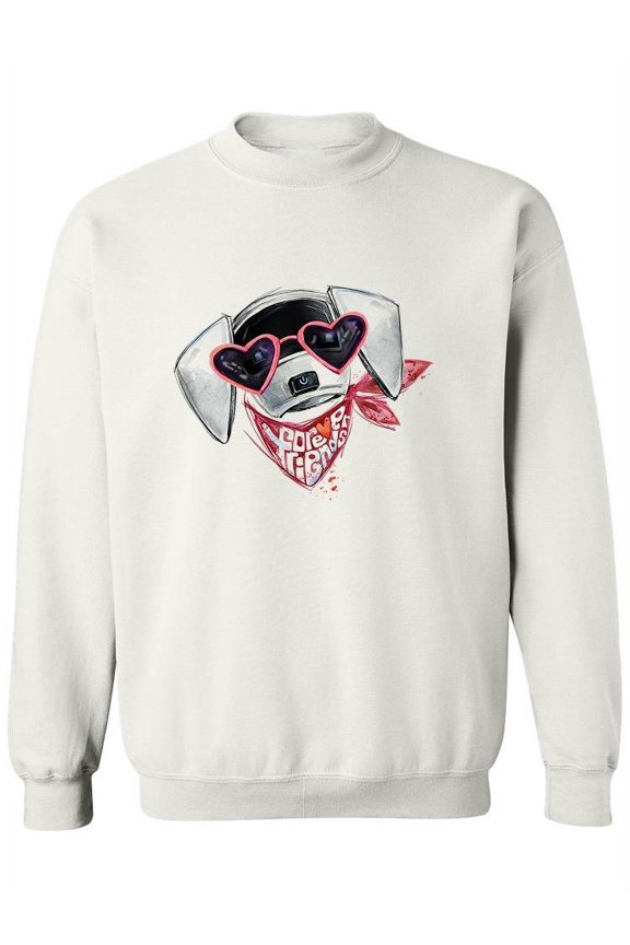 Robotic Puppy Design Sweatshirt Women -Image by Shutterstock, Female Large