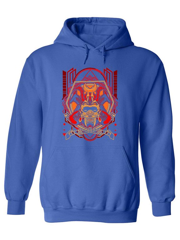 Robotic Samurai Art Hoodie Men -Image by Shutterstock, Male x-Large