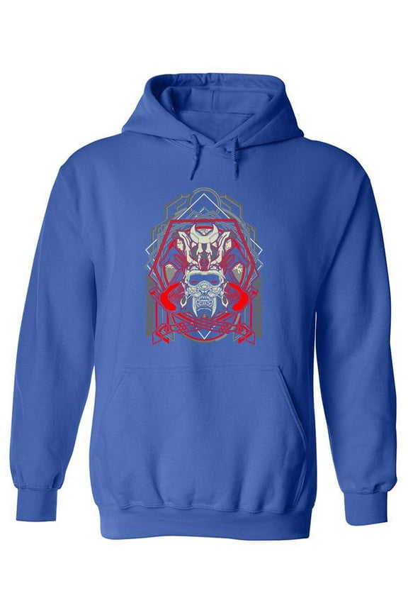 Robotic Samurai Drawing Hoodie Men -Image by Shutterstock, Male Small
