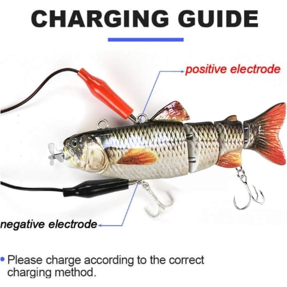 Robotic Swimming Fishing Bait Electric Lures 3.5" USB Rechargeable LED Light Wobbler 4-Segement Multi Jointed Swimbait Hard Lures Fishing Tackle$$Sport & Recreation Other