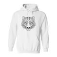 thumbnail image 1 of Robotic Tiger Head Drawing Hoodie Men -Image by Shutterstock, Male 3X-Large, 1 of 4