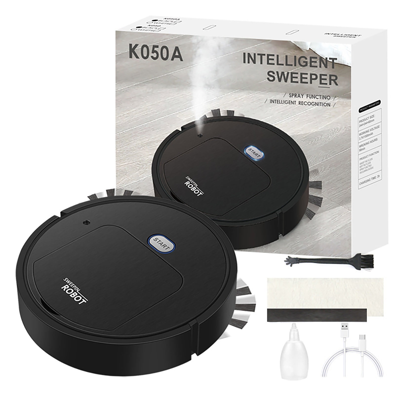 Robotic Vacuum with Docking Station Mop Vacuum Mapping 18129 Intelligent Sweeping Robot