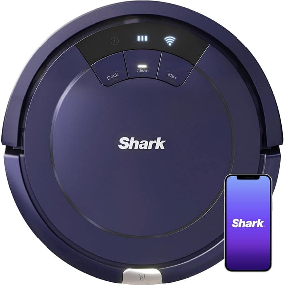 Robotic Vacuum, Wi-Fi Connected, 120min Runtime, Compatible with Alexa, Multi-Surface Cleaning, Deep Royal Blue