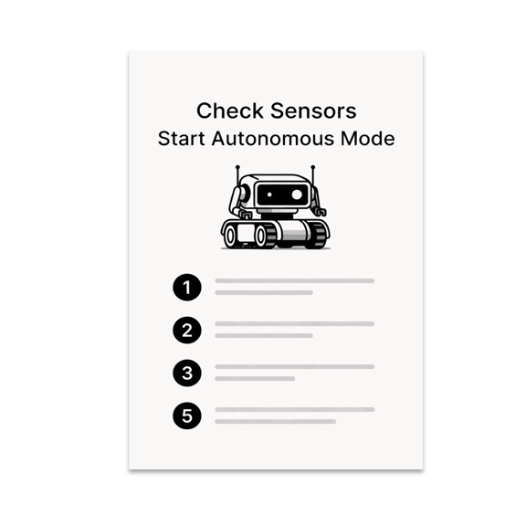 Robotics Checklist Wall Art - Robotics Enthusiast - 13x19 Poster Print
