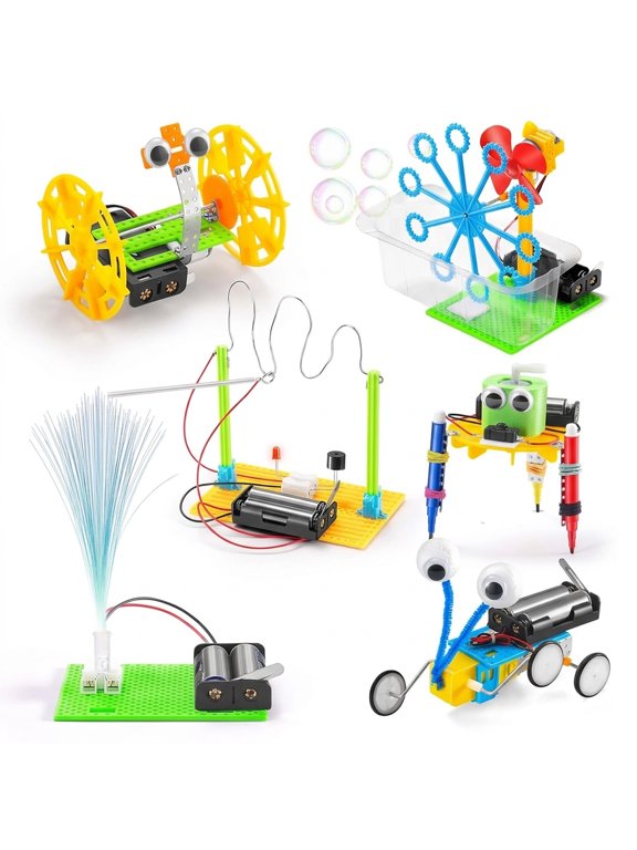 Robotics Kit -Toys for Age 8-13, Boy Robot Toys for 6 7 8 9 10 Year Old Boys Birthday Gifts, Science Kits Arts and Crafts for Kids 8-12, Engineering Building Kids Activities 6-8