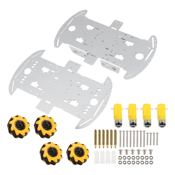 Robotics Learning Tool For Mecanum Wheel Car Kit With Strong Metal Frame