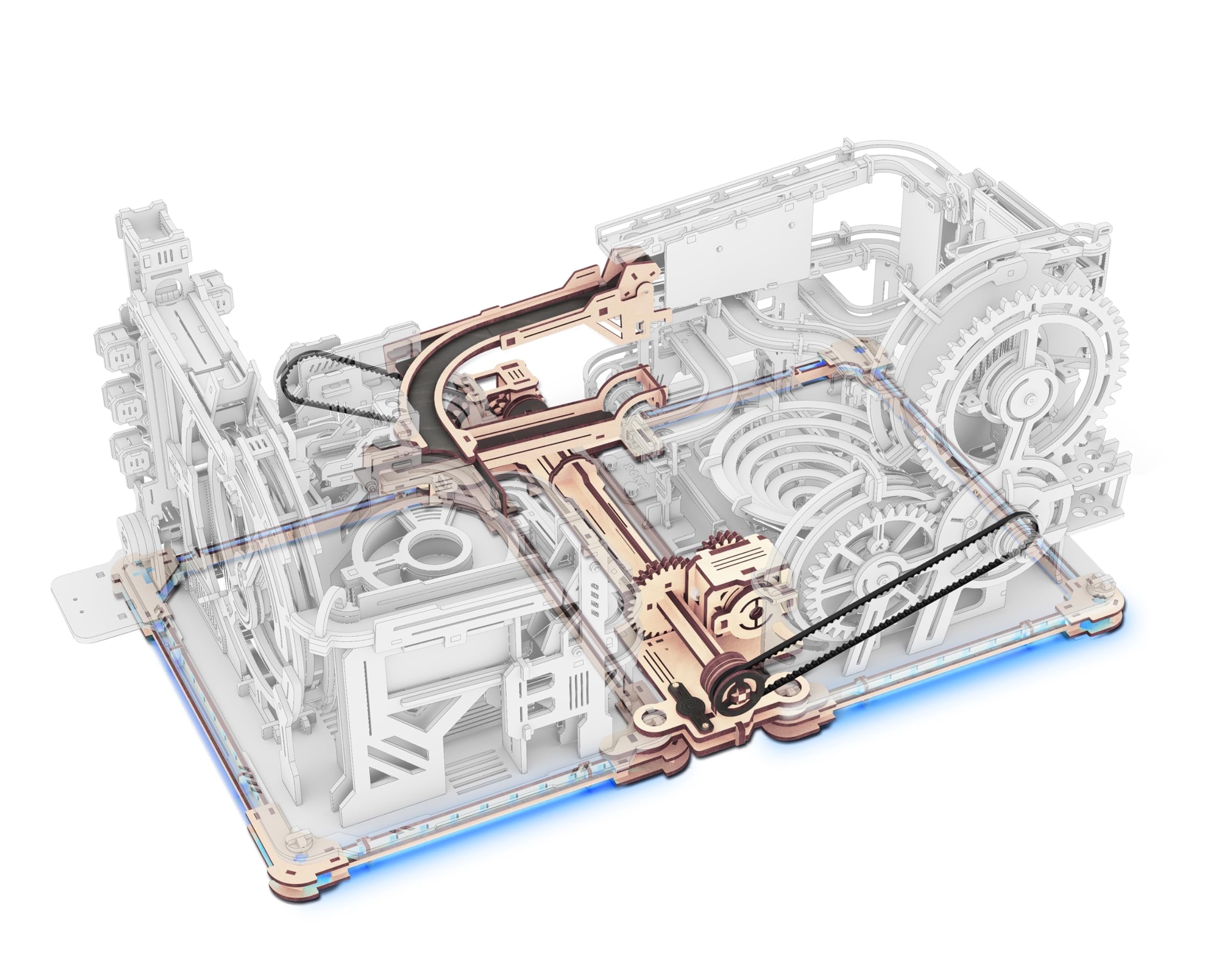 RoboTime 3D puzzle meccanico in legno Moto (cruiser) - Costruzioni di casette in legno