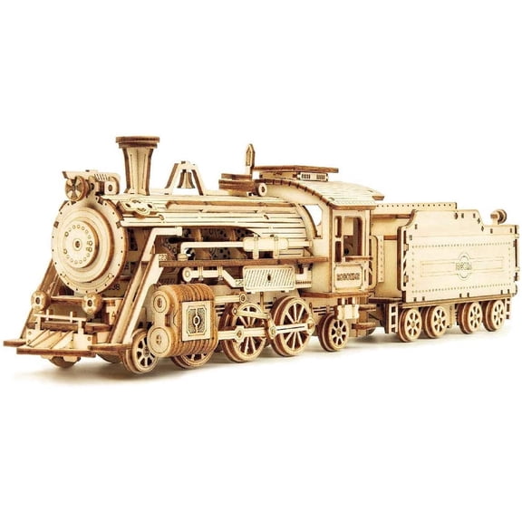 Robotime 3D Wooden Puzzle Train Model Kits for Gift