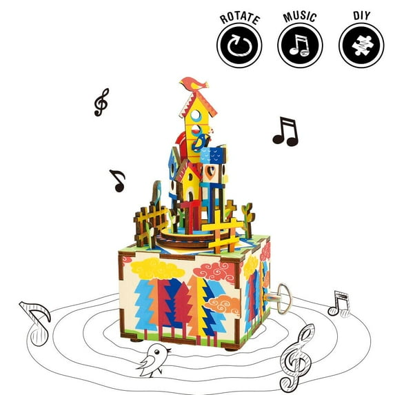 Music Box 3D Wooden Puzzle Castle in the Sky