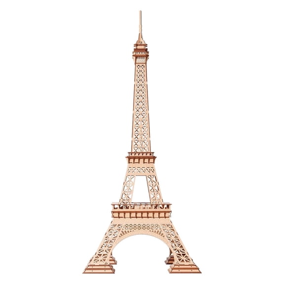Robotime Eiffel Tower Plus 3D Wooden Puzzle Building Model Kits Gift for Teens Adult